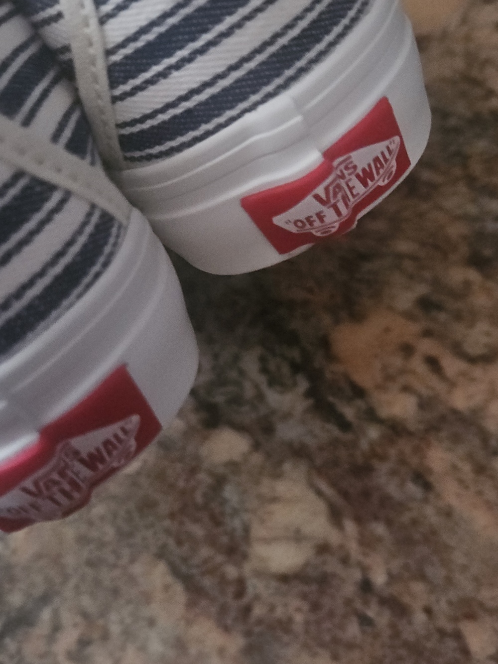 Vans  Mary Jane Stripe Shoes in Navy/White - Picture 5 of 5